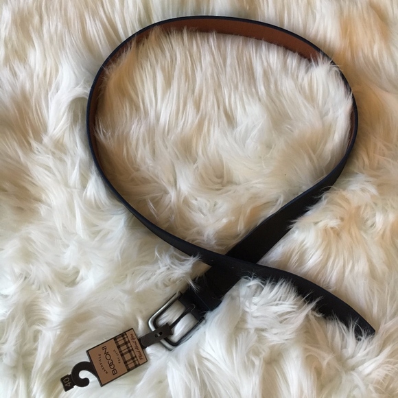 BONCONI Other - BONCONI Men's Black Leather Belt Size 40 (Multi)